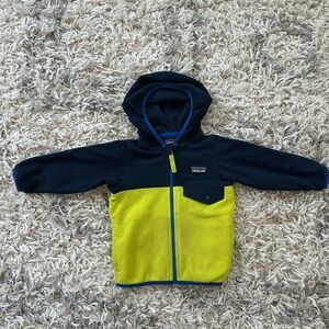 Patagonia Kids' Blue and Yellow Hoodie